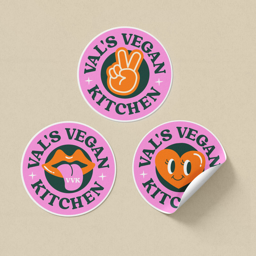 Val's Vegan Kitchen brand identity